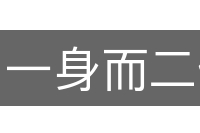 一身而二任