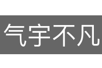气宇不凡