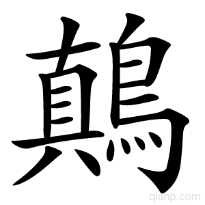 鷏字的意思